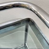 70s chrome and smoked glass server