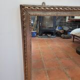 Miroir ancien en bois doré 66x91cm