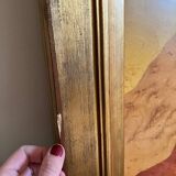 Art Deco headboard in wood and marquetry