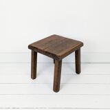 Vintage Table d'appoint Bois massif Chêne Banque de fleurs Table à fleurs Table basse Mid Century ca