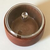 Teak spice pot and glass of the 60 years