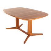 Large Gudme Oval Extendable Dining Table danish design in teak - restored
