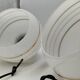 Pair of opaline pendant lights
