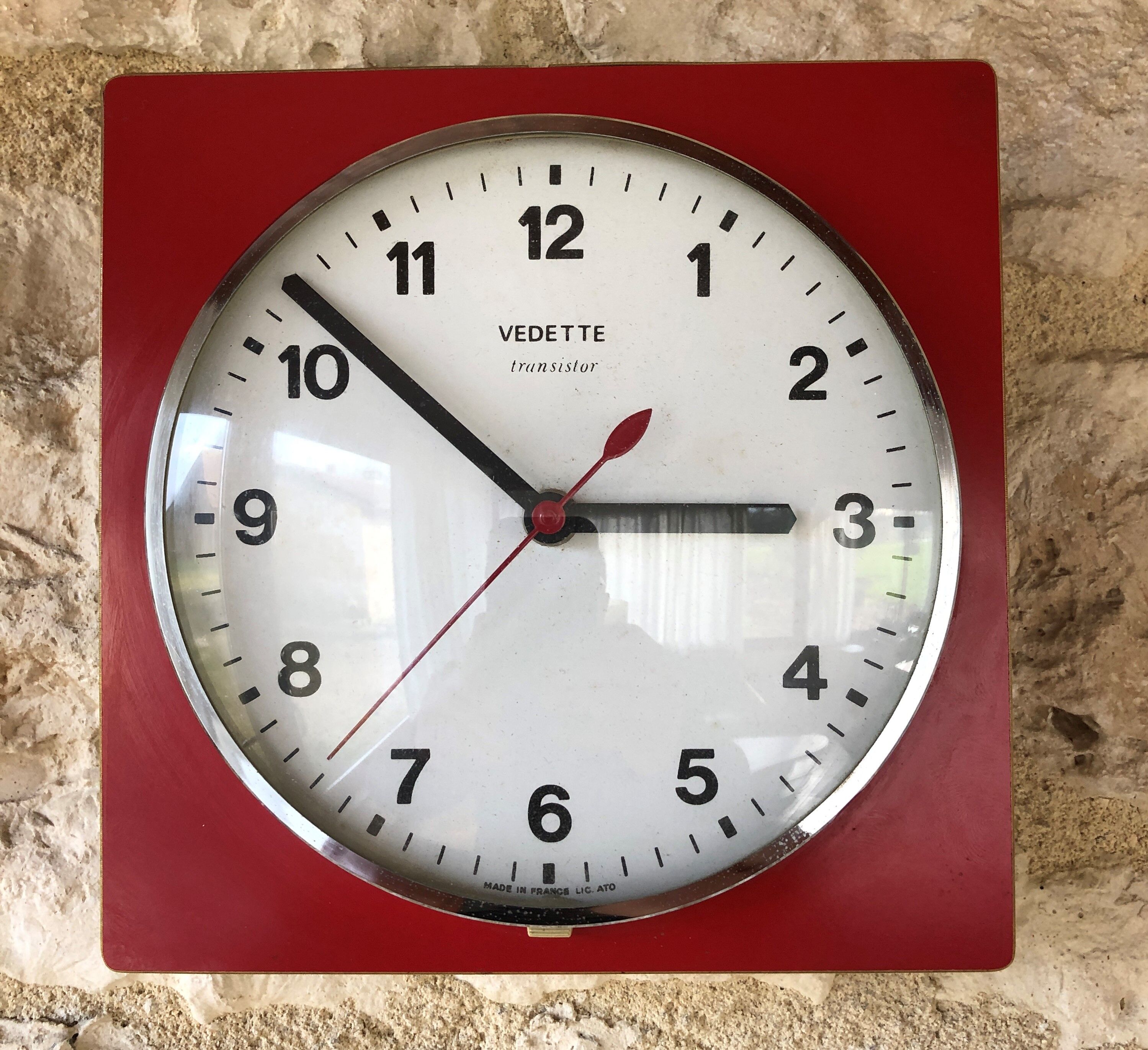 Vintage wall pendant Star formica red 60s