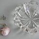 Cendrier en cristal en forme de fleur