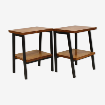 Paire de tables vintage années  1950