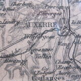 Engraving 19th France region of Yonne