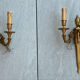 Paires d’appliques bronze Louis XVI Lucien Gau