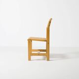 Dining chair by Zenon Baczyk, produced by GFM, Poland, 1970s, natural cane