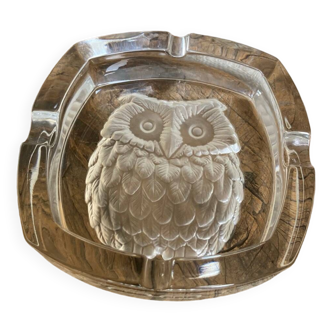 Vintage owl ashtray, 70s