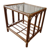 Table Basse D'appoint En Rotin
