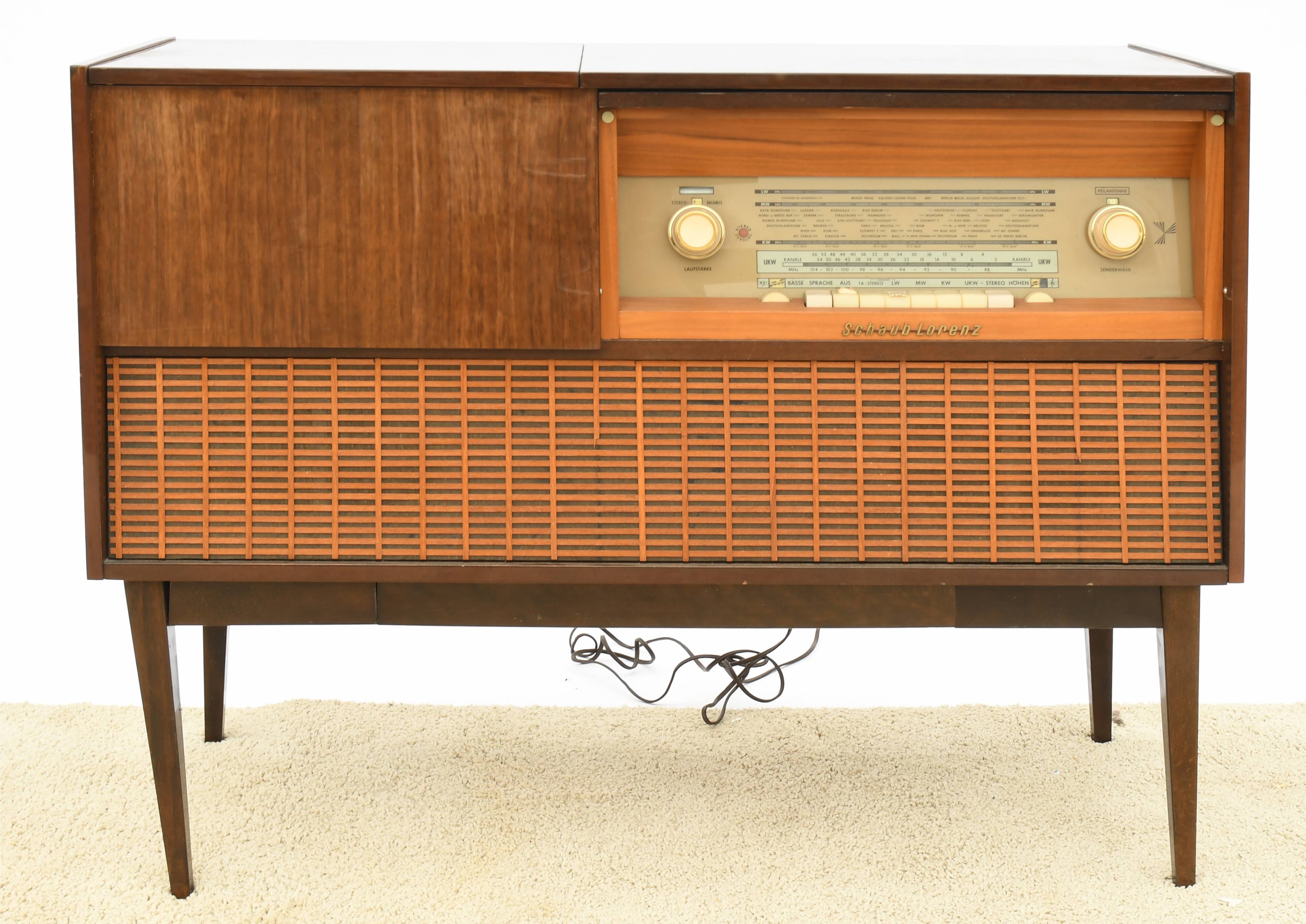 Vintage radio cabinet