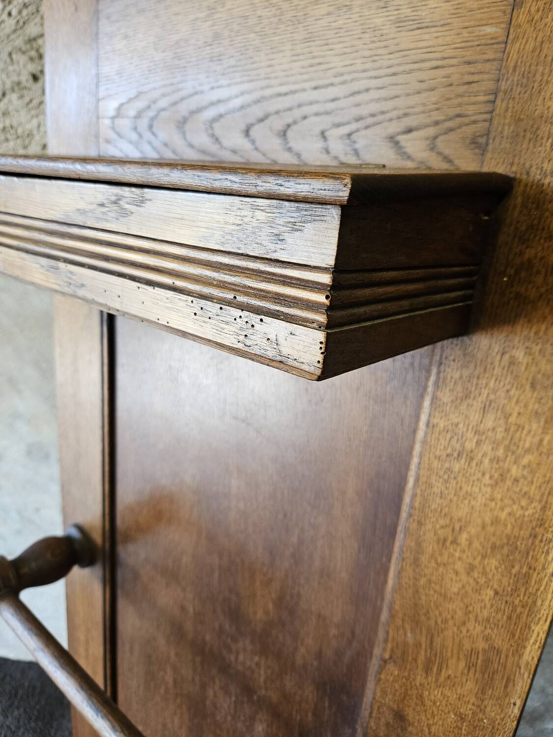 Coat rack, 1930s cloakroom