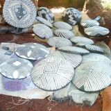 Traditional round shield bamileke