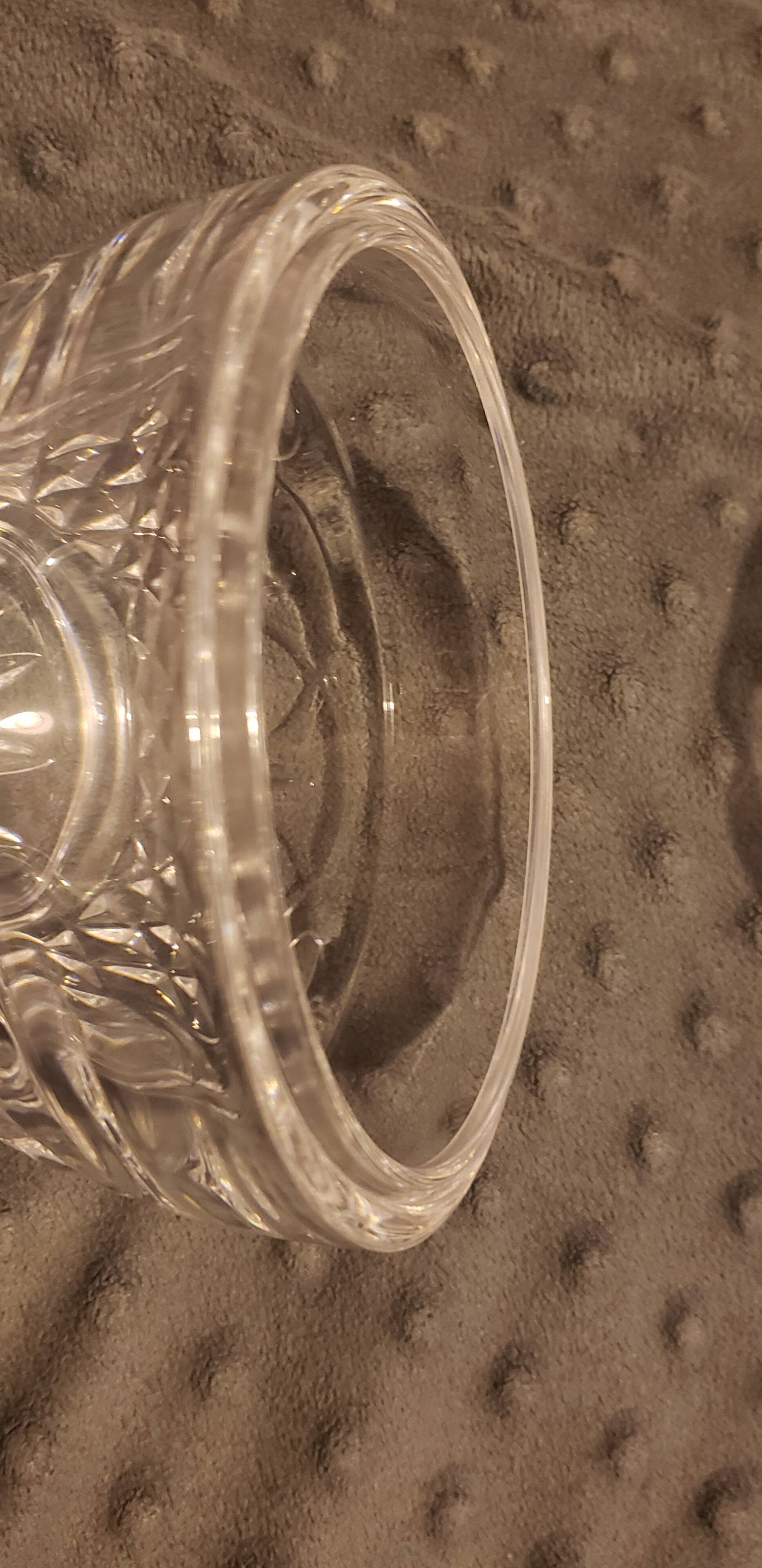 Crystal d'Arques candy dish egg