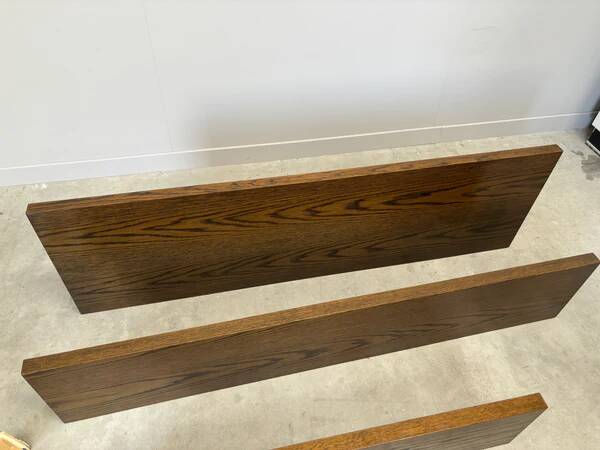 Wenge wood wall unit / sideboard 1960s