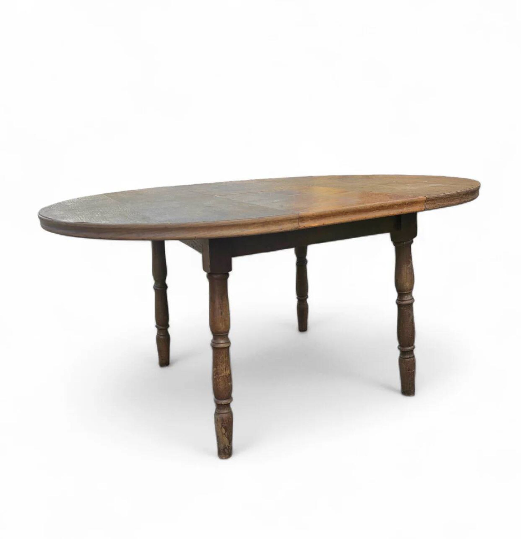 A slightly weathered Windsor wheelback dining set (7) by Oirschotse Meubelindustrie 1950s