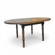 A slightly weathered Windsor wheelback dining set (7) by Oirschotse Meubelindustrie 1950s