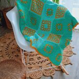 Crochet plaid, Granny squares
