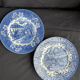 Tudor ware home décor old blue english porcelain plate