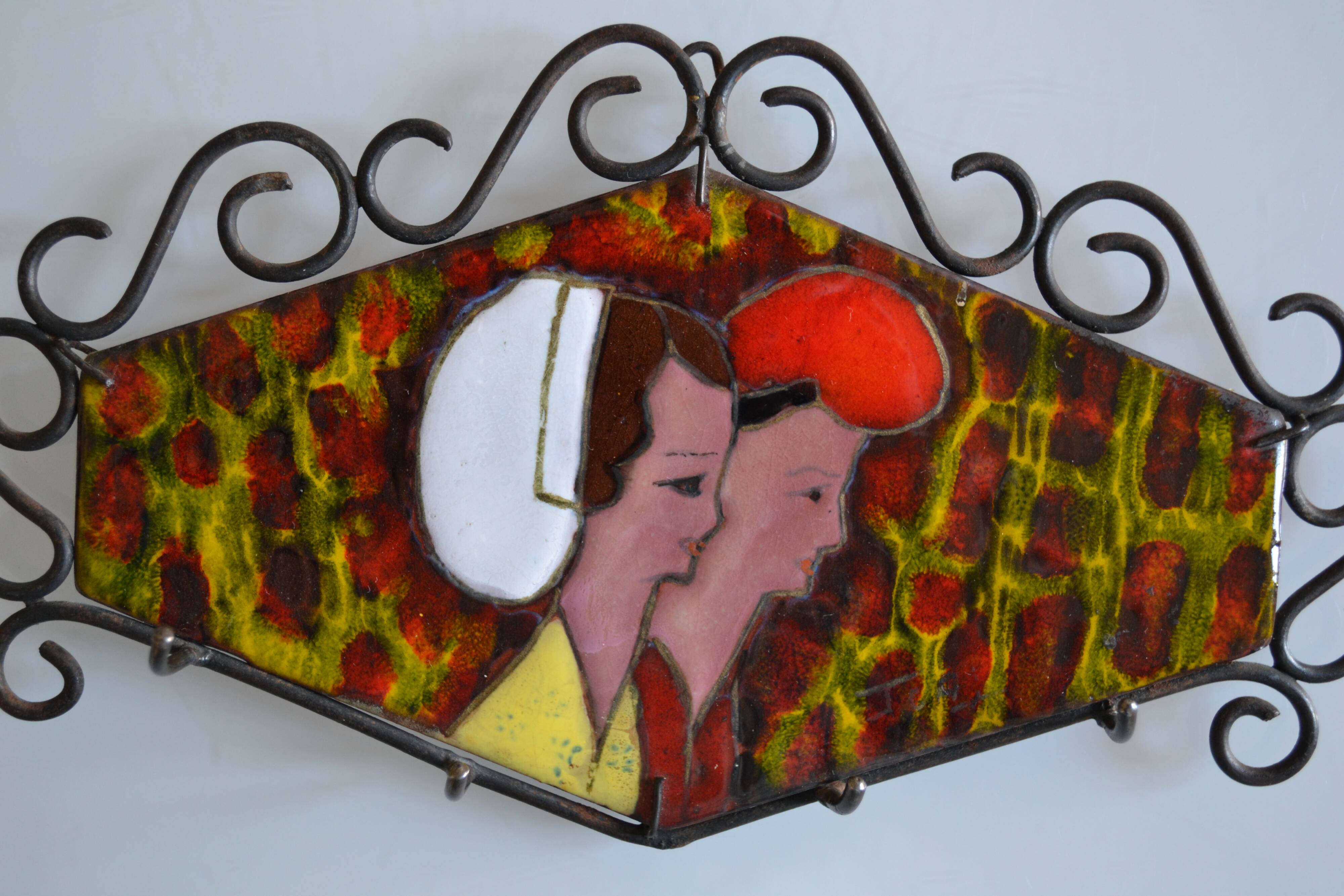 Porte cle mural vintage catalan
