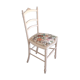 Napoleon iii chair white with flowers