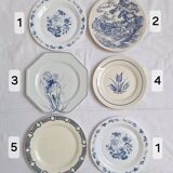 Vintage blue dinner plates