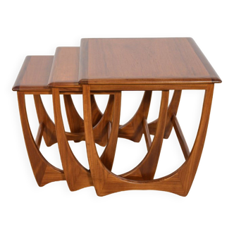 Vintage Teak Nesting Tables 1960s by Victor Wilkins for G-Plan