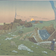 Lithographie par Henri Rivière Le Lever de la Lune