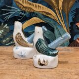 Couple of vintage ceramic whistling birds (water whistles). In perfect condition.