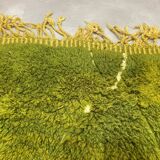 Green mrirt wool carpet - 210 x 310cm