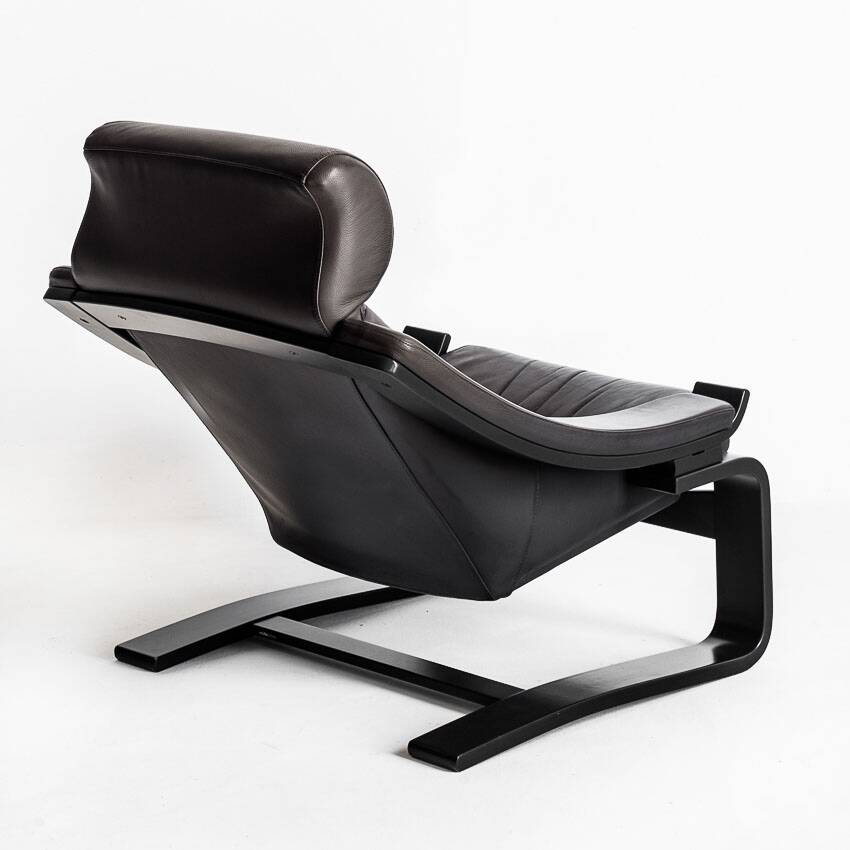 Kroken armchair + pouf designed by Ake Fribytter, published by Roche Bobois. France, 2000s.