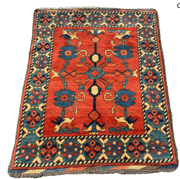 Vintage Afghan carpet 110x88cm
