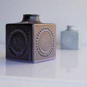 Mid-century Scandinavian modern art pottery vases in ceramic by Göran Andersson for Upsala Ekeby, Sweden, 1970s, set of 2