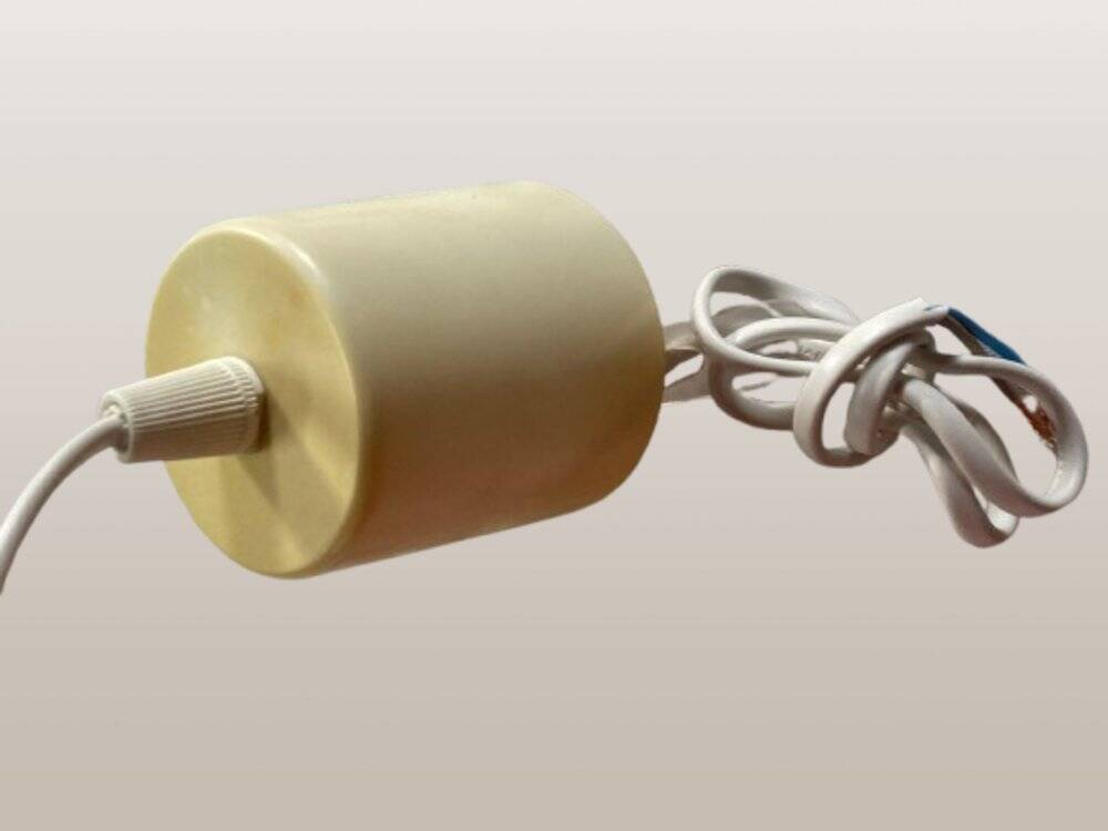 Hanging globe in red opaline glass, 1970s