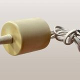 Hanging globe in red opaline glass, 1970s