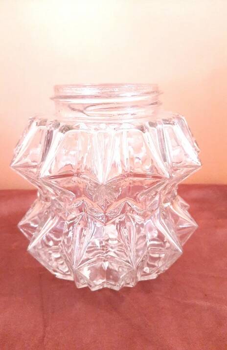 1 vintage lampshade from the 60s-70s, Diamant model in brutalist space age style.