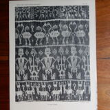 Old illustrative plate funerary fabric of the Dutch East Indies