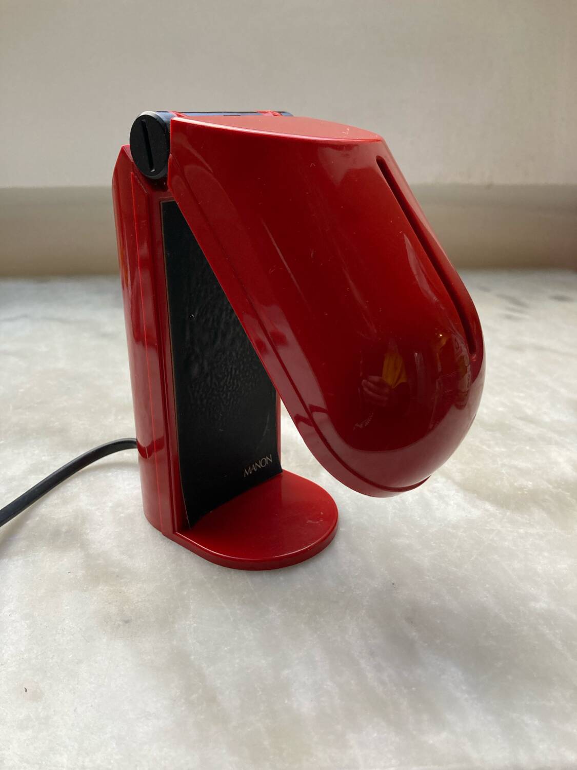 Tronconi red folding desk lamp vintage 70s