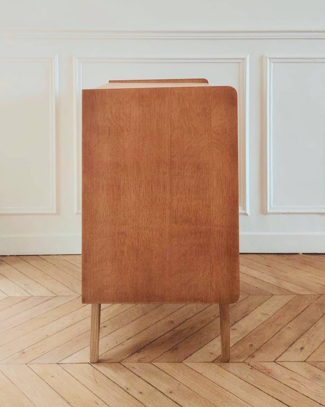 Commode rénovée de style scandinave, années 50-60