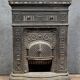 Napoleon III period cast iron fireplace mantel or front circa 1880