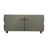 Antique low furniture restyled on wheels