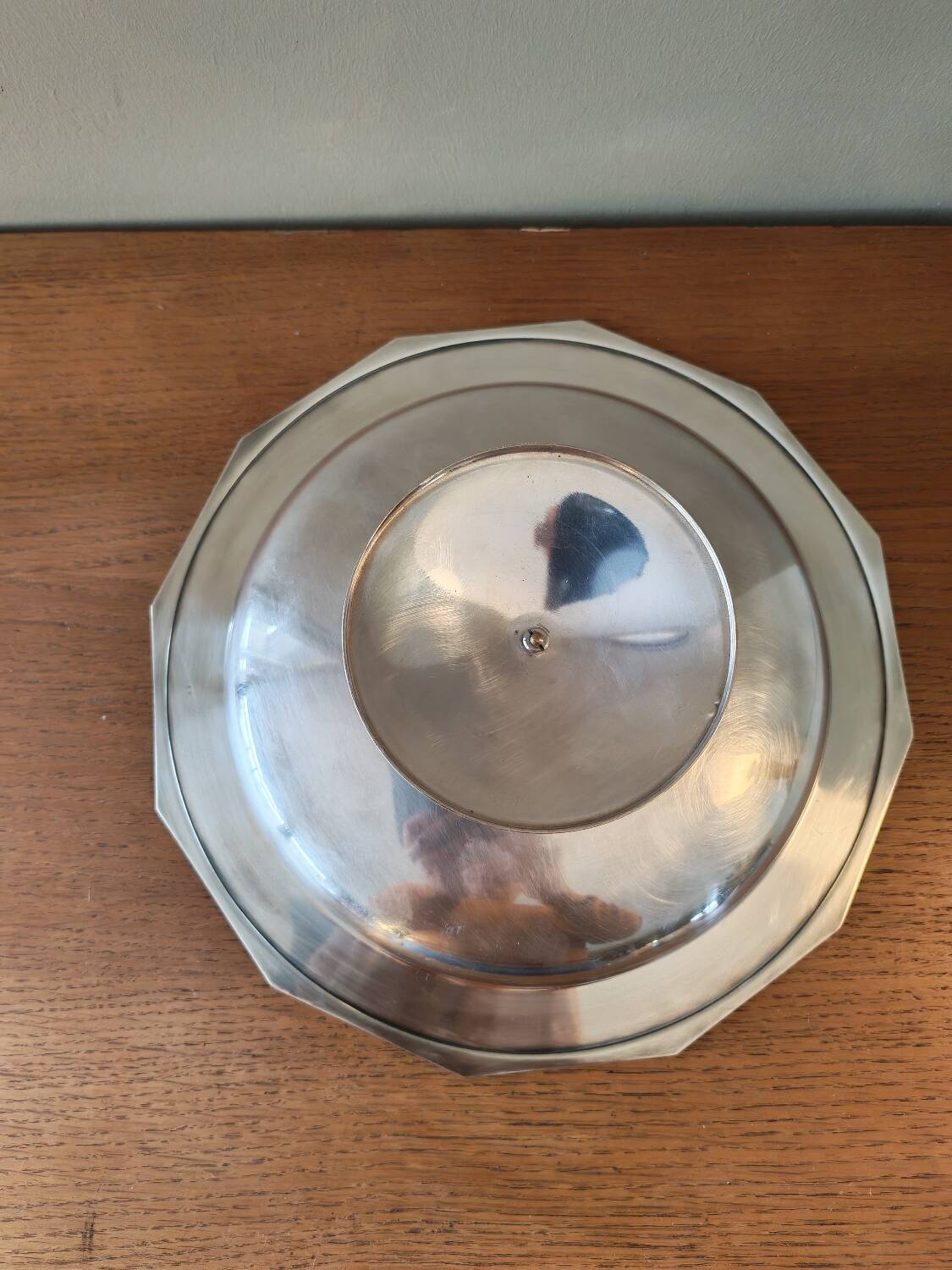 Art Deco silver-plated bowl by Bouillet and Bourdelle