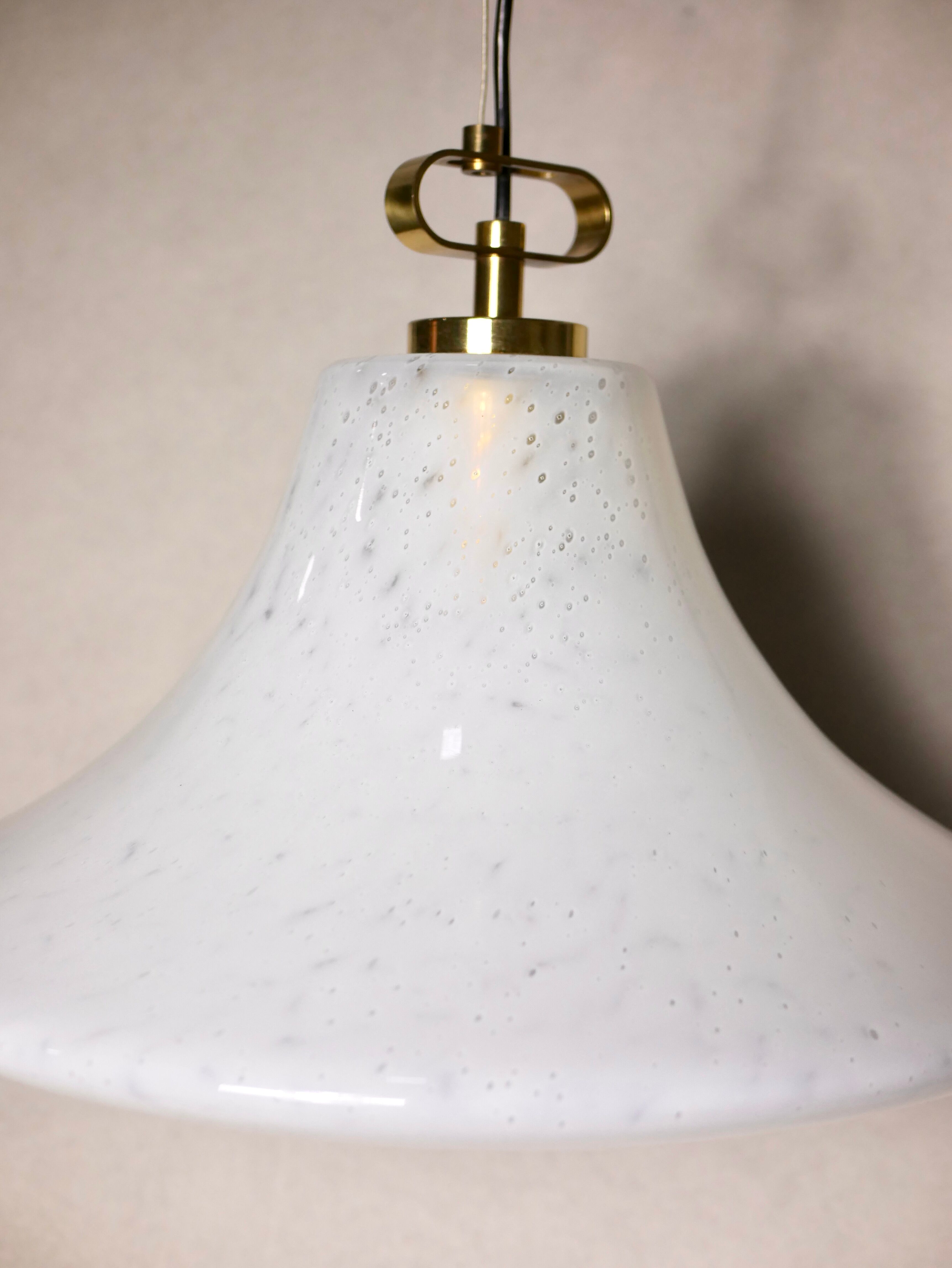 Hanging lamp bell in Murano glass
