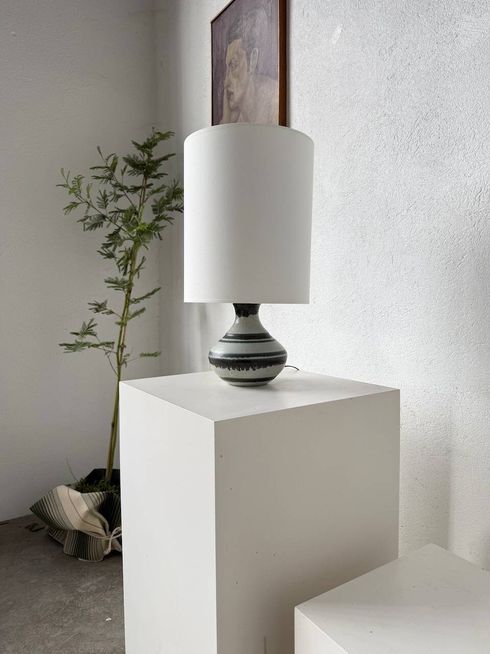 Vallauris ceramic table lamp from the 60s
