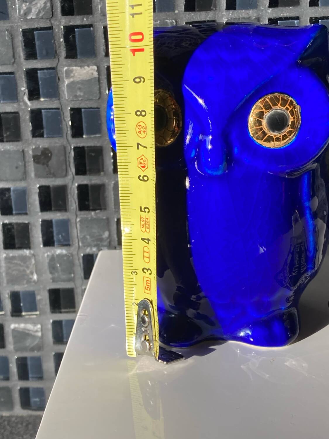 Blue owl, Longwy enamels