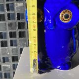 Blue owl, Longwy enamels