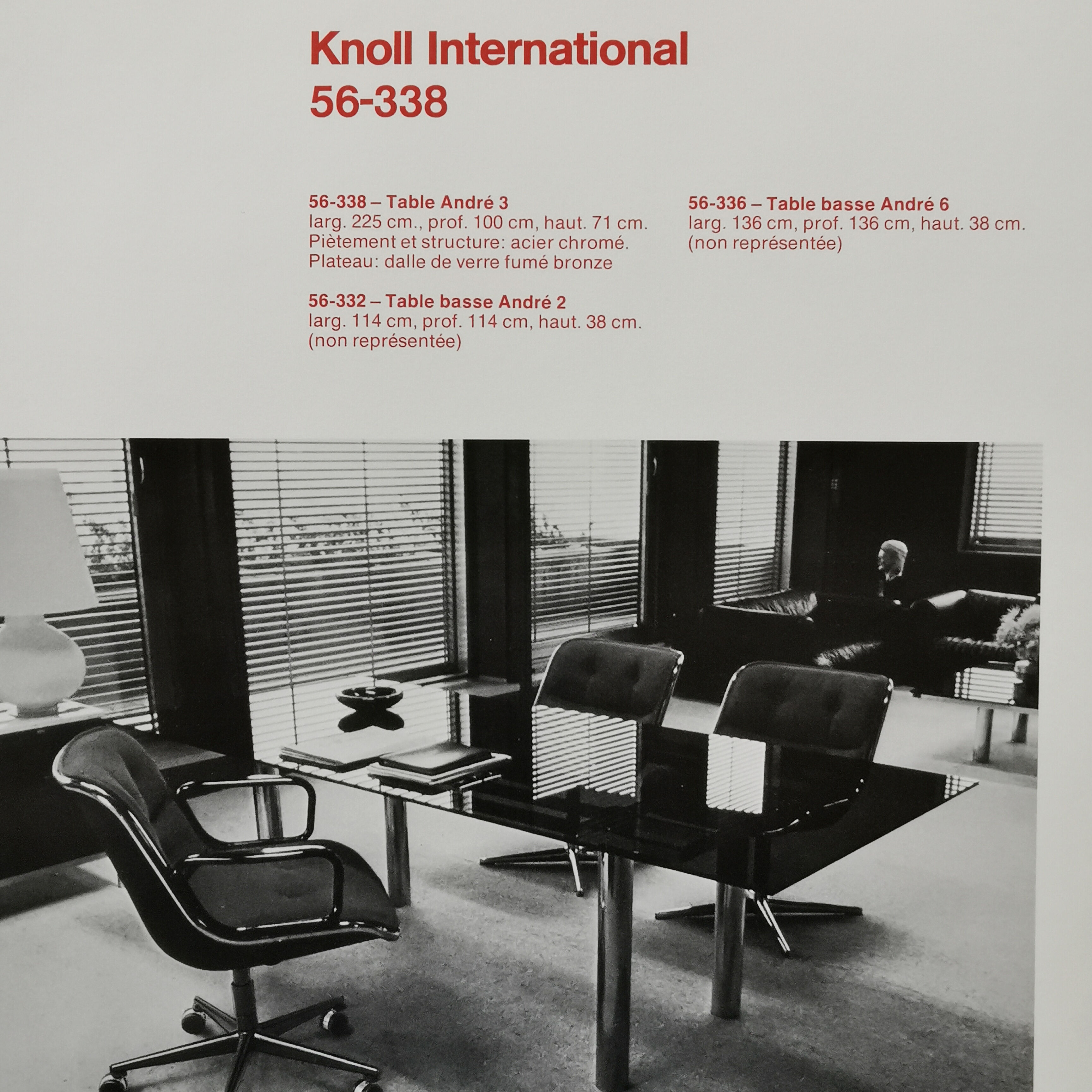 Table basse "André 2" de Tobia Scarpa pour Gavina / Knoll, 1960
