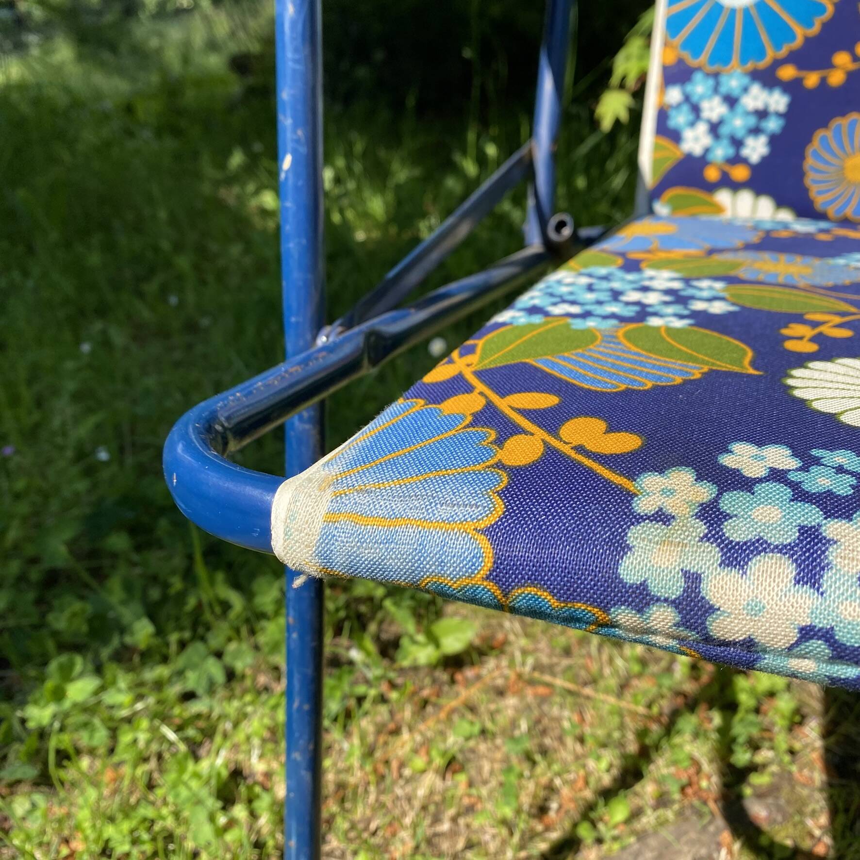 Chaises de camping pliantes années 70 , chaises de jardin