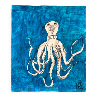 Painting representing an octopus